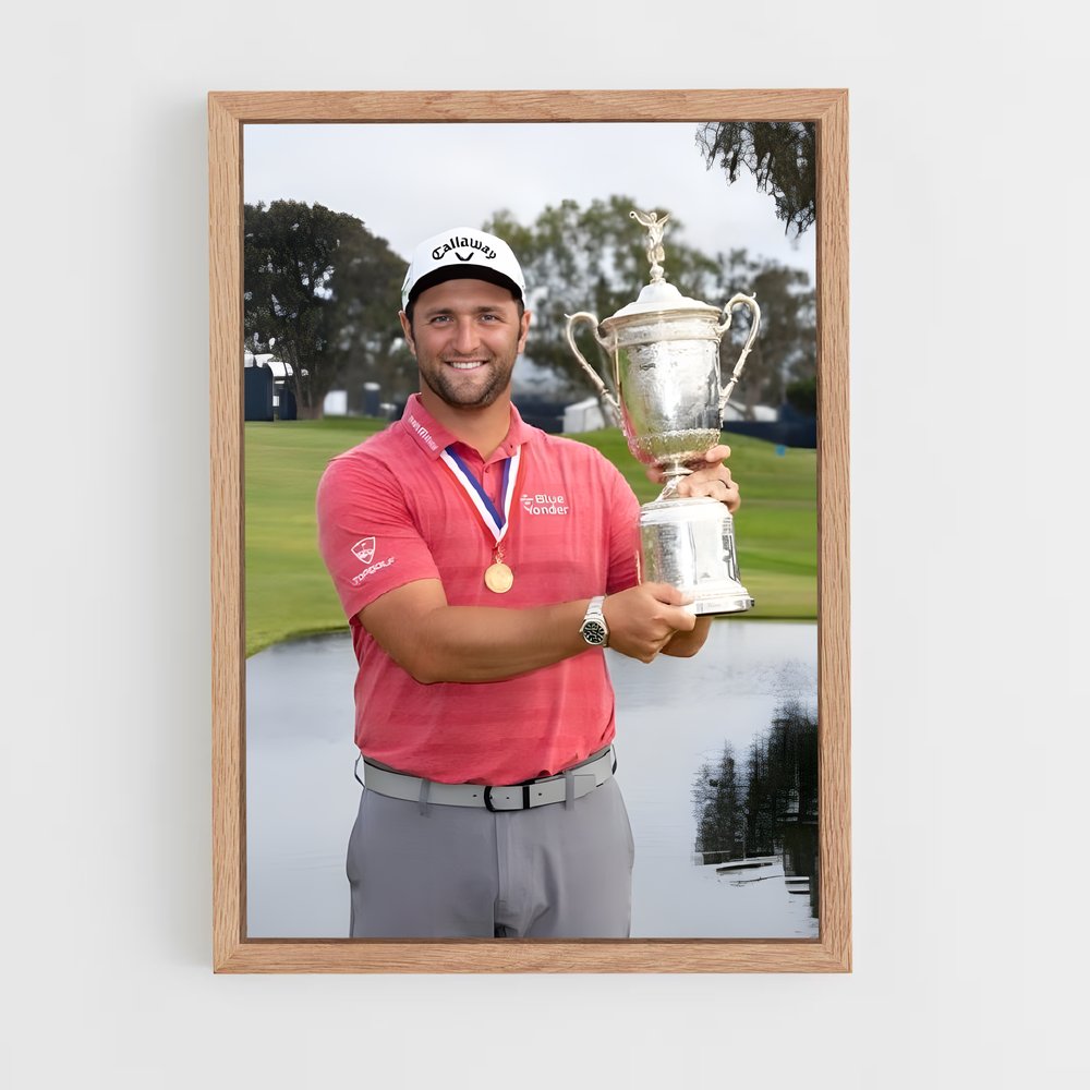 Poster Le Triomphe de Jon Rahm – affiche Golf (vue 4)